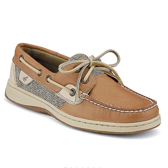 Sperry Shoes - Sperry Bluefish 2 Eye Linen/Oat Boat Shoes Sz: 8.5